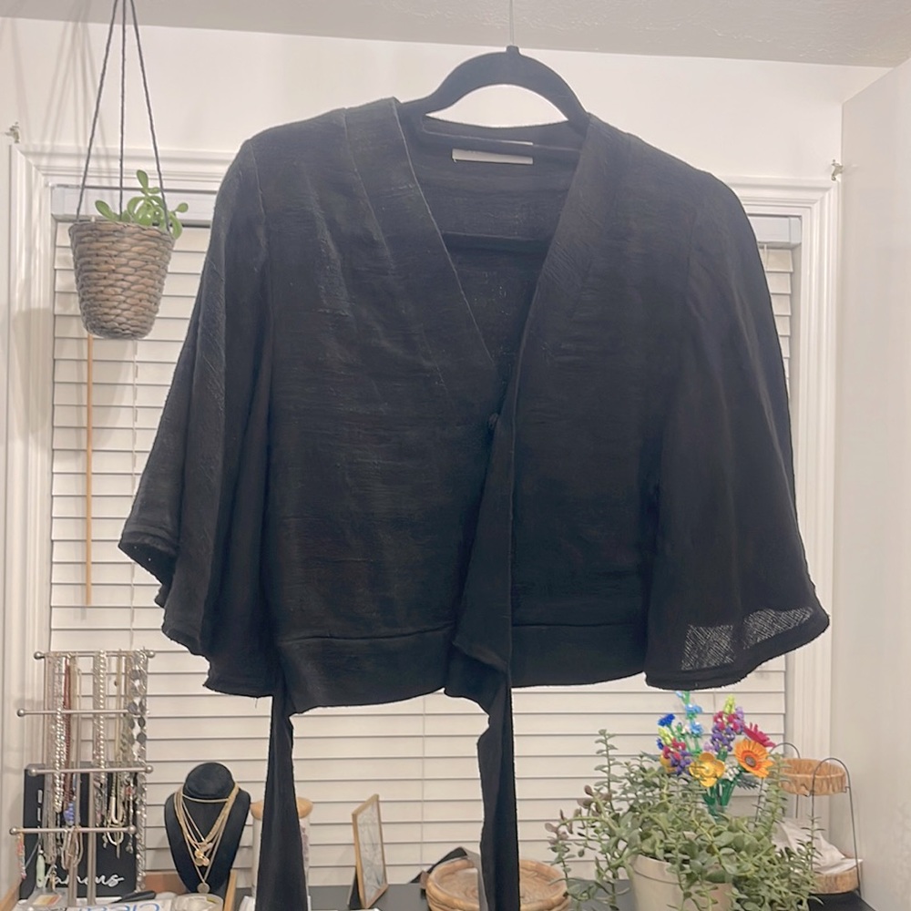 Wrap crop top